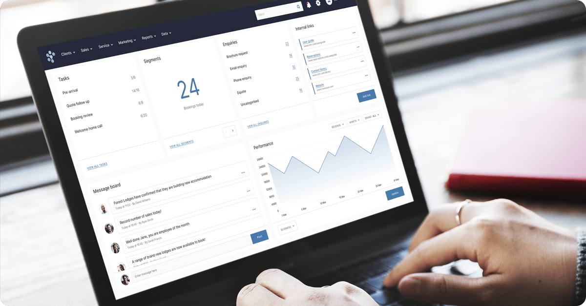 Inspiretec CRM dashboard