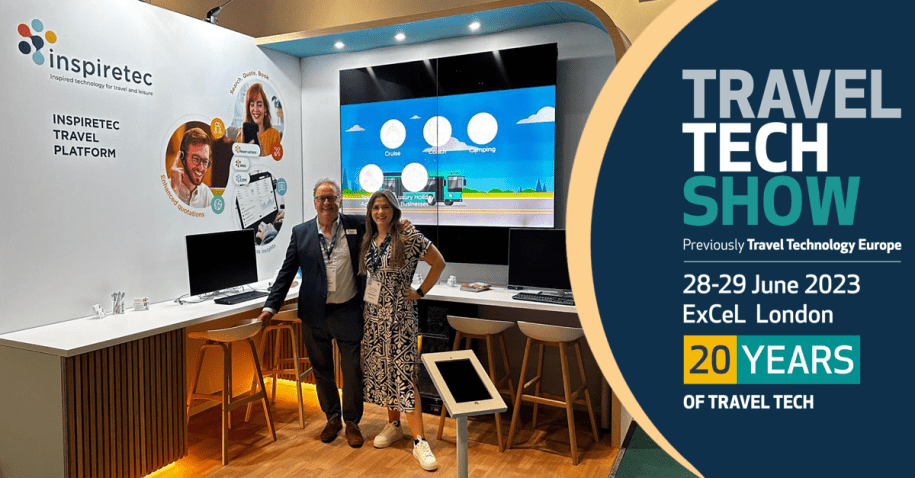 Inspiretec stand at the TravelTech Show 2023