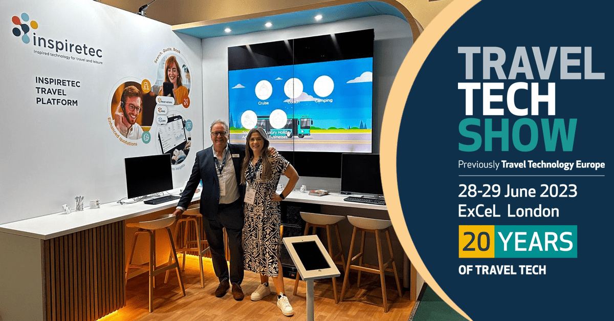 Inspiretec stand at the TravelTech Show 2023