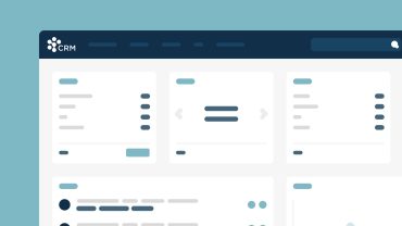 Inspiretec travel CRM graphical representation in ocean blue.