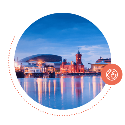 Cardiff bay landscape